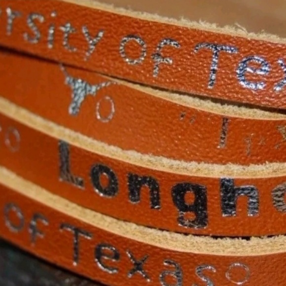 Texas Longhorns Leather Bracelet Wrap - Picture 4 of 5